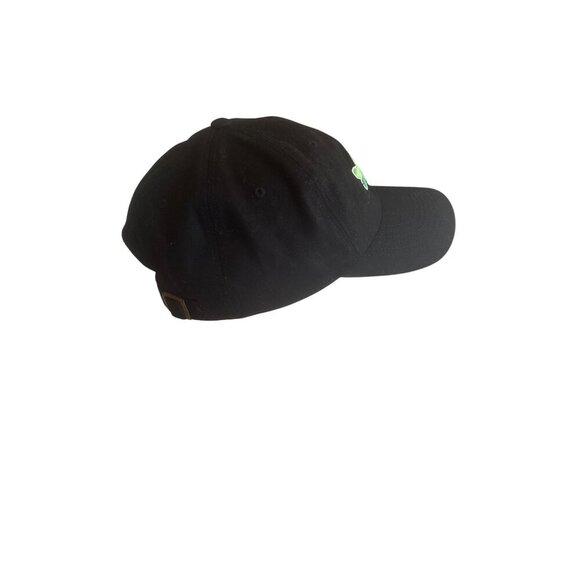 Life Is Good Black Baseball Cap W/ Green Fish Embroidery 100% Cotton Adjustable - Picture 3 of 5